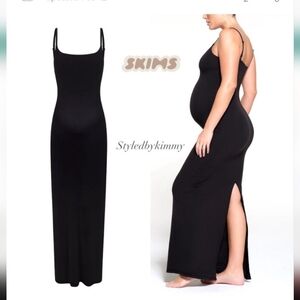 SKIMS FITS EVERYBODY MATERNITY LONG SLIP DRESS M Medium NWT NEW